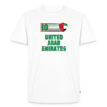 Équipe des Émirats arabes unis de football - T-shirt Premium bio Homme - blanc - Devant - Nico (187cm)