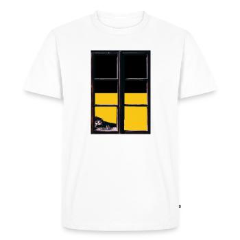 Drapeau du Bade-Wurtemberg Heimat Stuttgart - T-shirt Premium bio Homme - blanc - Devant - Nico (187cm)