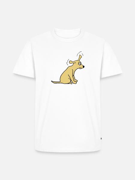 dog - Men's Premium Organic T-Shirt - white