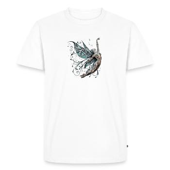 La Fée gracieuse by FairyBreizh - T-shirt Premium bio Homme - blanc - Devant - Nico (187cm)