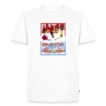 Happiness - T-shirt Premium bio Homme - blanc - Devant - Nico (187cm)
