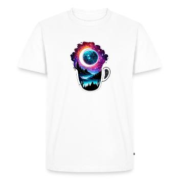 Silhouette / Forest / Portrait / Trees / Person - Men's Premium Organic T-Shirt - white - Front - Nico (187cm)