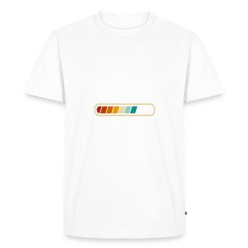 Funny Dad Mode Loading Quote Best Dad Ever - Men's Premium Organic T-Shirt - white - Front - Nico (187cm)