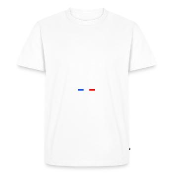 Life is better in LA RÉUNION Number 974 Outre-mer - T-shirt Premium bio Homme - blanc - Devant - Nico (187cm)