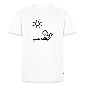 Read Suns newspaper - Men's Premium Organic T-Shirt - white - Front - Nico (187cm)