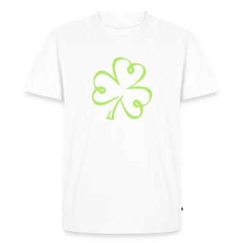 Shamrock - T-shirt Premium bio Homme - blanc - Devant - Nico (187cm)