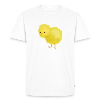 Les poussins - T-shirt Premium bio Homme - blanc - Devant - Nico (187cm)