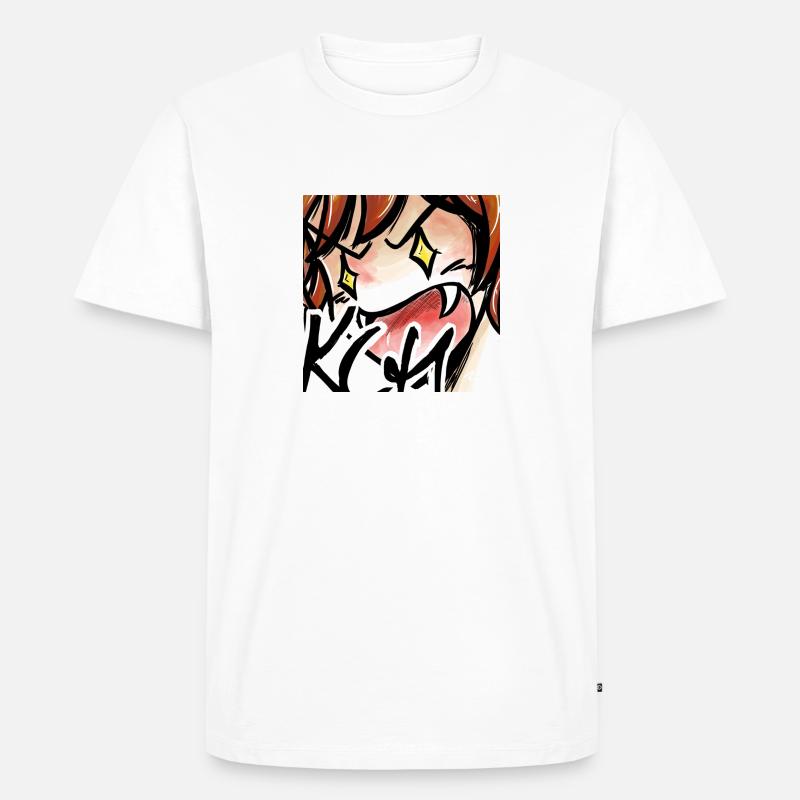 Rage - Männer Premium Bio T-Shirt - Weiß