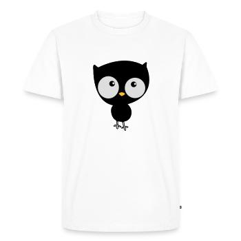 chouette - T-shirt Premium bio Homme - blanc - Devant - Nico (187cm)