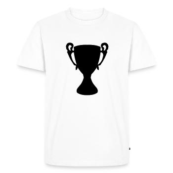 cup - Men's Premium Organic T-Shirt - white - Front - Nico (187cm)