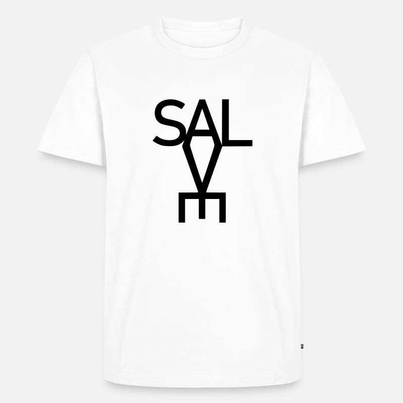 SALVE AVE - Männer Premium Bio T-Shirt - Weiß