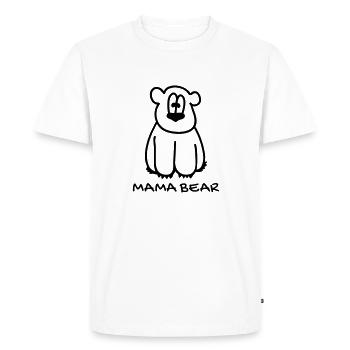Mama bear - Men's Premium Organic T-Shirt - white - Front - Nico (187cm)