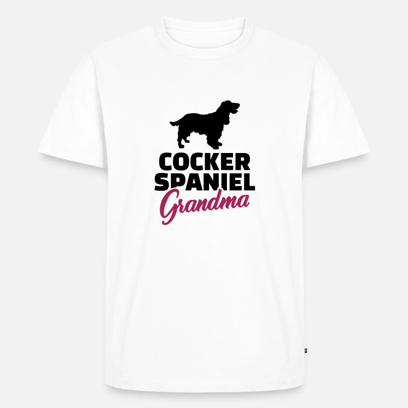 Cocker Spaniel - Männer Premium Bio T-Shirt - Weiß
