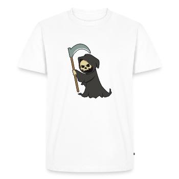 Faucheur - Halloween - T-shirt Premium bio Homme - blanc - Devant - Nico (187cm)