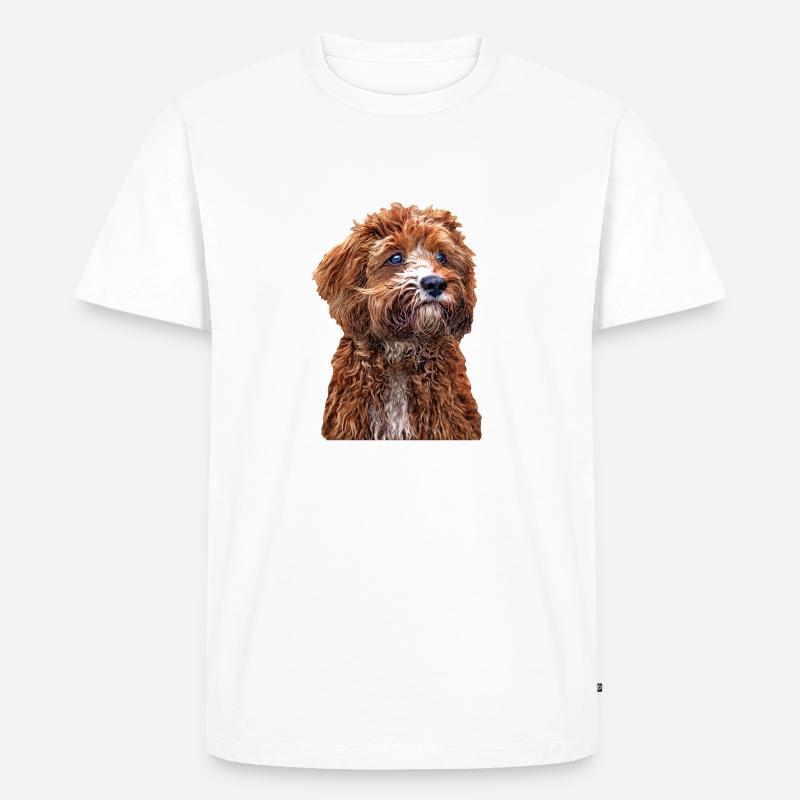 Cavapoo 2 - Men's Premium Organic T-Shirt - white
