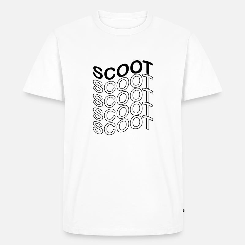 E-Scooter E-Roller Scooter - Männer Premium Bio T-Shirt - Weiß