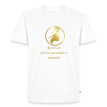 brésil - T-shirt Premium bio Homme - blanc - Devant - Nico (187cm)