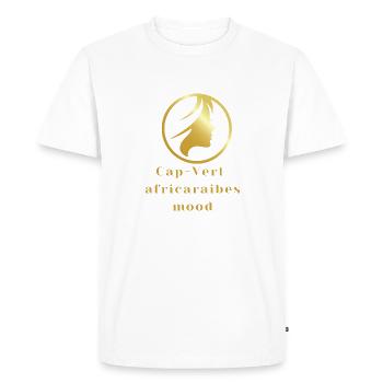 cap-vert - T-shirt Premium bio Homme - blanc - Devant - Nico (187cm)