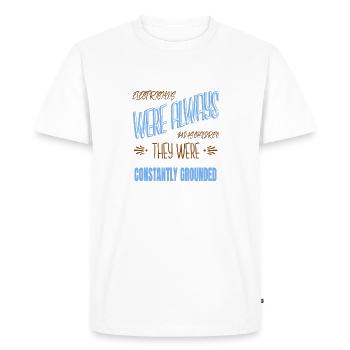Funny Electrician Sayings Gift Electrician Humor - Men's Premium Organic T-Shirt - white - Front - Nico (187cm)