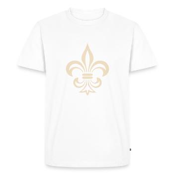 fleur de lys - T-shirt Premium bio Homme - blanc - Devant - Nico (187cm)