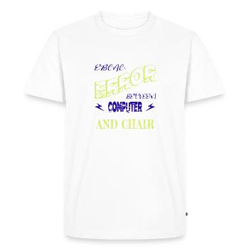 Analyst Present Idea Hacker Computer Science - Men's Premium Organic T-Shirt - white - Front - Nico (187cm)