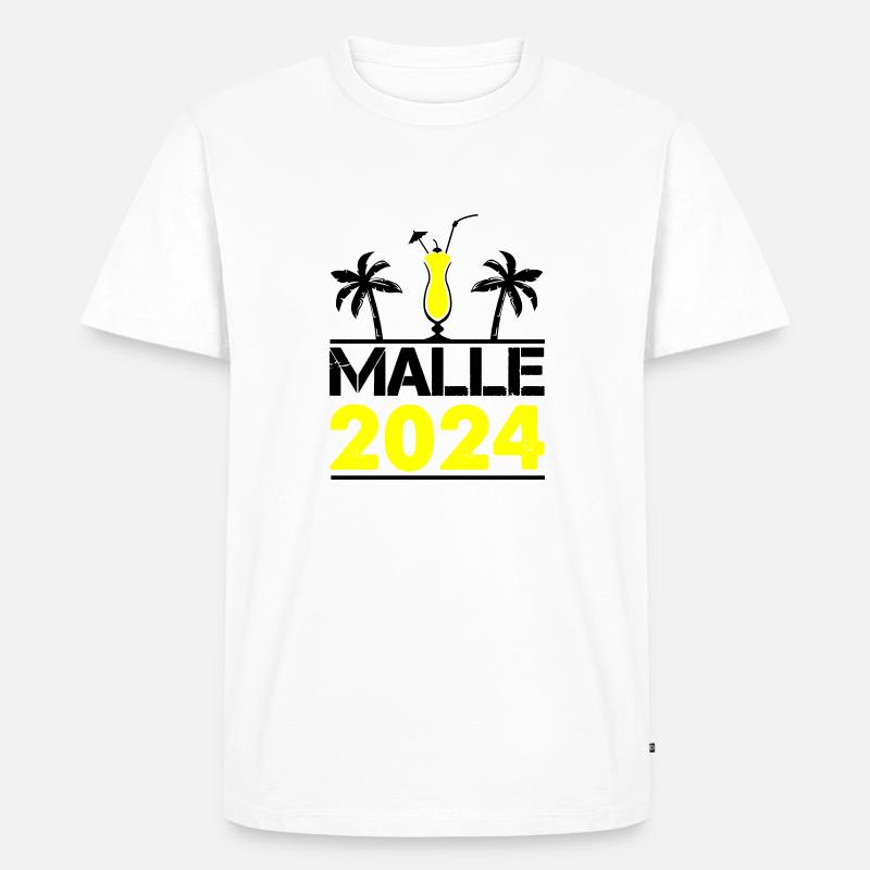 malle 2024 - Männer Premium Bio T-Shirt - Weiß