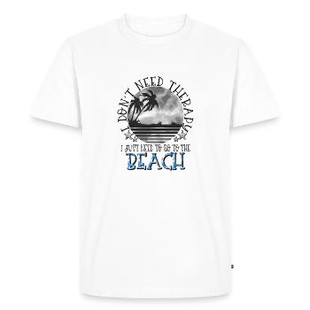 summer lake nature flora art pool sea beach love - Men's Premium Organic T-Shirt - white - Front - Nico (187cm)