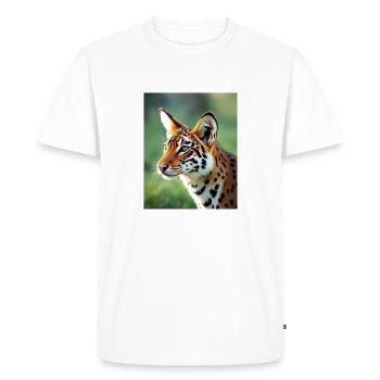 Nature sauvage – L’animal qui sommeille en vous - T-shirt Premium bio Homme - blanc - Devant - Nico (187cm)