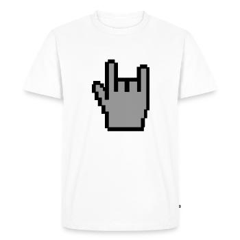Metal - T-shirt Premium bio Homme - blanc - Devant - Nico (187cm)