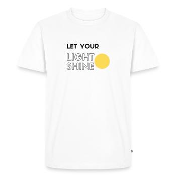 Épanouissement personnel - T-shirt Premium bio Homme - blanc - Devant - Nico (187cm)