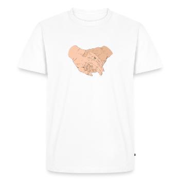 Pour l’éternité - T-shirt Premium bio Homme - blanc - Devant - Nico (187cm)