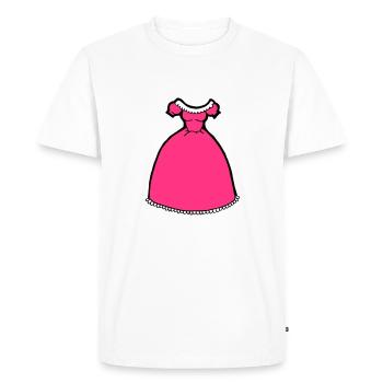Robe de bal comique fille princesse cadeau femmes - T-shirt Premium bio Homme - blanc - Devant - Nico (187cm)