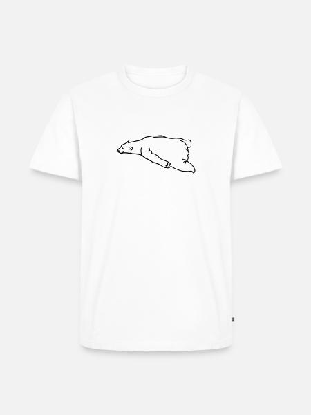 lazy_bear - Men's Premium Organic T-Shirt - white