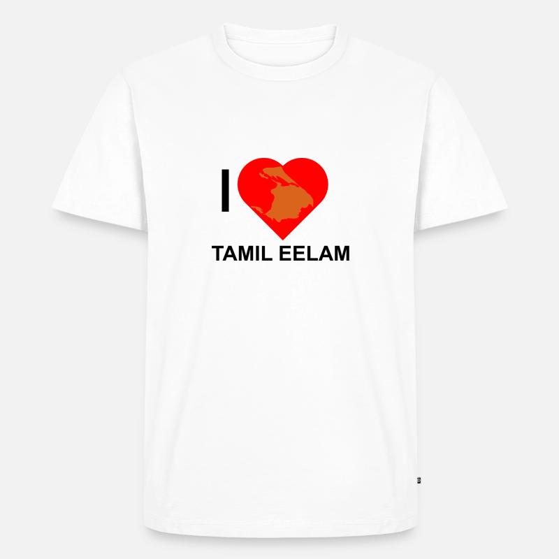 Tamil Eelam - Männer Premium Bio T-Shirt - Weiß