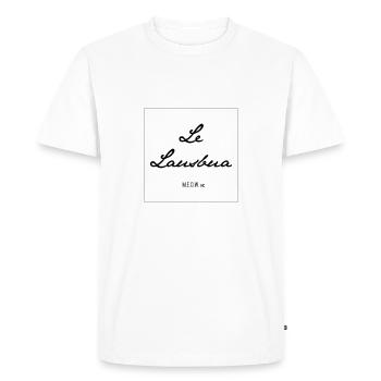 Le Lausbua - Men's Premium Organic T-Shirt - white - Front - Nico (187cm)