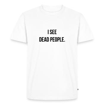 Cinéma / Citation / Série télé / Geek - T-shirt Premium bio Homme - blanc - Devant - Nico (187cm)