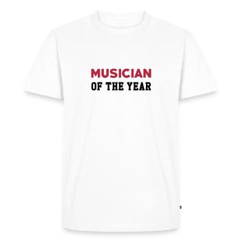 musique / musicien / music / musician - T-shirt Premium bio Homme - blanc - Devant - Nico (187cm)