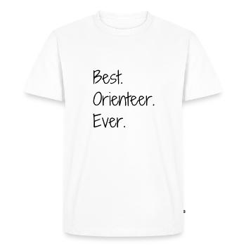 Orienteering Orientierungslauf Orientation - Men's Premium Organic T-Shirt - white - Front - Nico (187cm)
