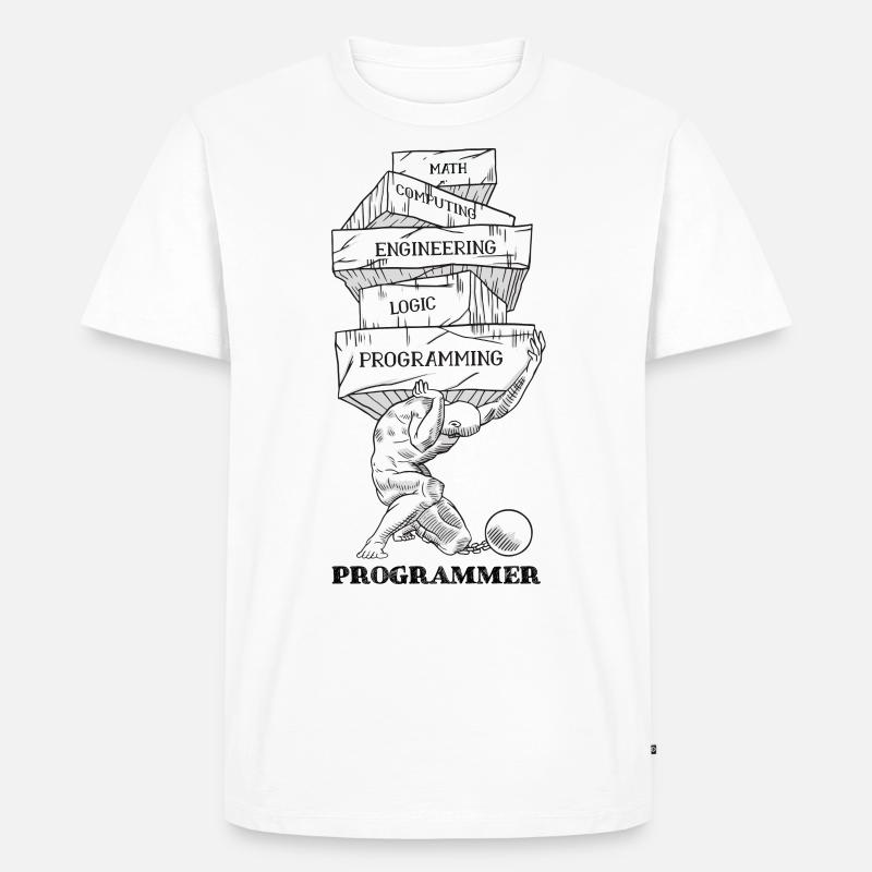 Programmiererprobleme - Männer Premium Bio T-Shirt - Weiß