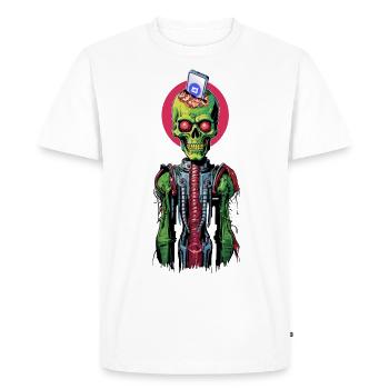 Révolution technologique - T-shirt Premium bio Homme - blanc - Devant - Nico (187cm)