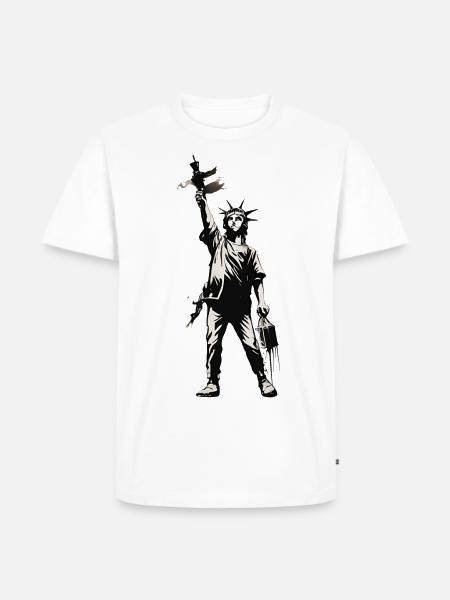 StreetArt-Logo - Männer Premium Bio T-Shirt - Weiß