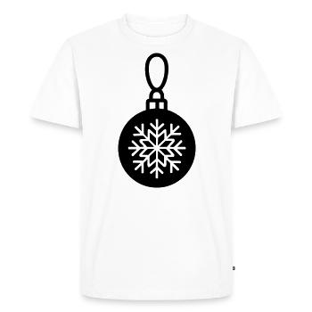Christmas Ball - Men's Premium Organic T-Shirt - white - Front - Nico (187cm)