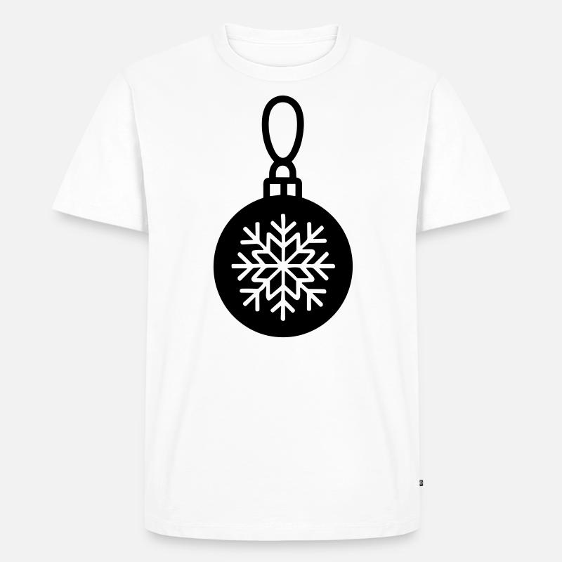 Weihnachtskugel - Männer Premium Bio T-Shirt - Weiß