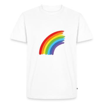 Rainbow, Pride, Unicorns - T-shirt Premium bio Homme - blanc - Devant - Nico (187cm)