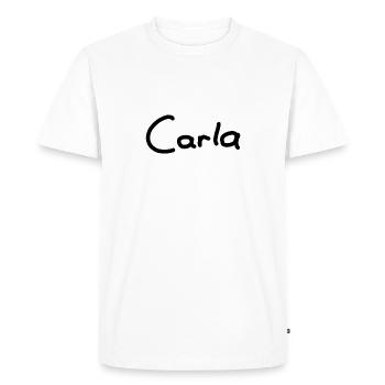 Carla - T-shirt Premium bio Homme - blanc - Devant - Nico (187cm)