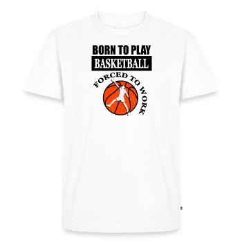 Basketball Play Basketball Player Gift Idea - Men's Premium Organic T-Shirt - white - Front - Nico (187cm)