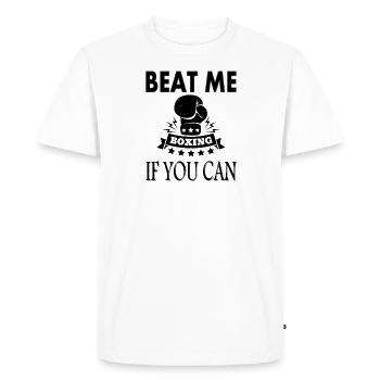 Boxing Match Knock-out Boxing Fans Boxer Gift Idea - Men's Premium Organic T-Shirt - white - Front - Nico (187cm)