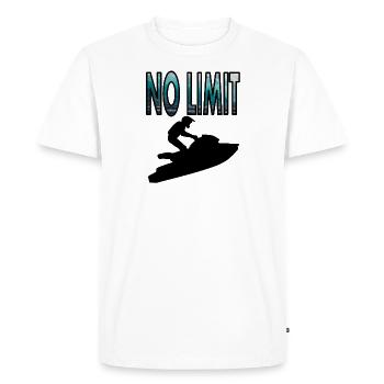 Jet skiing is not limit - Men's Premium Organic T-Shirt - white - Front - Nico (187cm)