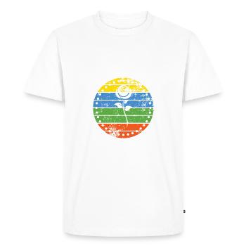Rose - T-shirt Premium bio Homme - blanc - Devant - Nico (187cm)