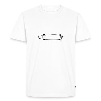 Longboard, longboard, longboarding, skateboarding - Men's Premium Organic T-Shirt - white - Front - Nico (187cm)